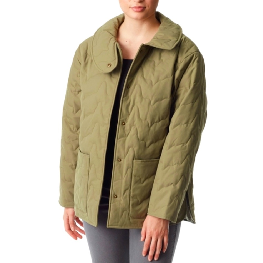 BASS OUTDOOR Oversized Women's Quilted Long-Sleeve Barn Jacket